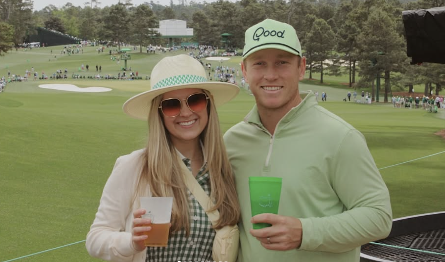 Brad and Abbie Dalke at the 2026 Masters